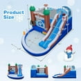 thumbnail image 3 of Costway 6-in-1 Winter Theme Snowman Inflatable Castle Kids Bounce House without Blower, 3 of 10