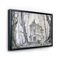 thumbnail image 3 of Designart 'Old Haunted Castle In The Woods' Traditional Framed Canvas Wall Art Print, 3 of 5