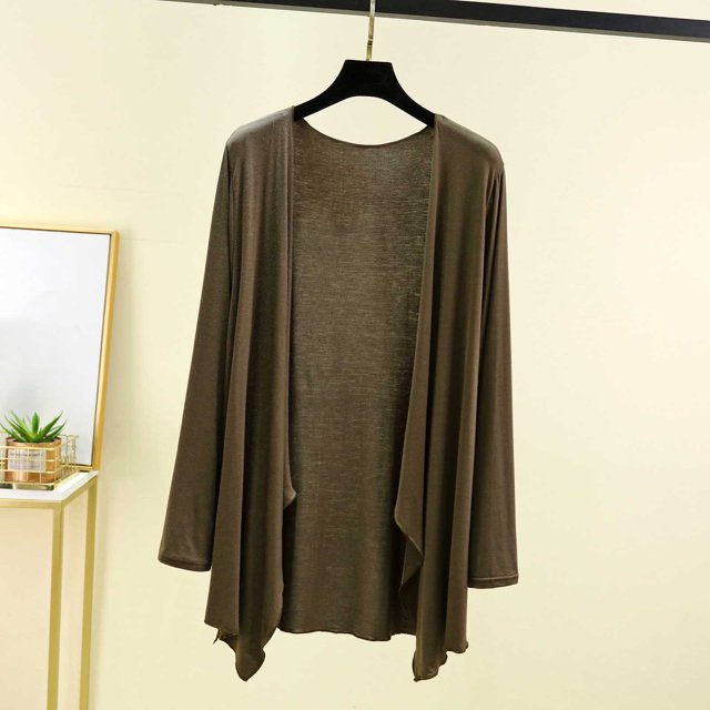 Blouse Femme Unie Décontractée Mode Col Rond Manches Longues Pyjama