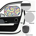 thumbnail image 6 of Jeiento Tie Dye Baby Windows Shades for Car 2 Pack Car Window Sun Shades for Kids Paw Print Sun Visor for Car Side Window Sun Glare and UV Rays Protection for Your Child, 6 of 7