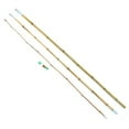 thumbnail image 3 of BambooMN 12.5 Feet 3 Piece Natural Bamboo Vintage Cane Fishing Pole with Bobber, Hook, Line and Sinker, 3 Sets, 3 of 3
