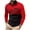 Red, variant on Mens Polo Shirts Striped Long Sleeve Lapel Button Casual Pocket T Shirt Fashion Shirt Pullover Tops