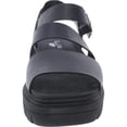 thumbnail image 3 of Dr. Scholl's Shoes Womens Trekkie Leather Ankle Strap Platform Sandals, 3 of 3