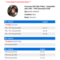 thumbnail image 2 of Accessory Belt Idler Pulley - Compatible with 1996 - 1999 Chevy K1500 1997 1998, 2 of 2