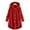 Red, variant on Lovskoo 2024 Womens Full Zip Up Hoodie Fuzzy Fleece Jacket Plus Size Button Plush Tops Hooded Loose Cardigan Fluffy Coat Winter Jacket Green