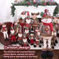 thumbnail image 4 of Matsuzay Lint Christmas Doll Portable Adorable Casa reutilizable Restaurante Fiestas familiares Vacaciones Escaparate Decoración Festival Regalo Kits de decoración para fiestas Muñeco de nieve Matsuzay HA008579-02, 4 of 6