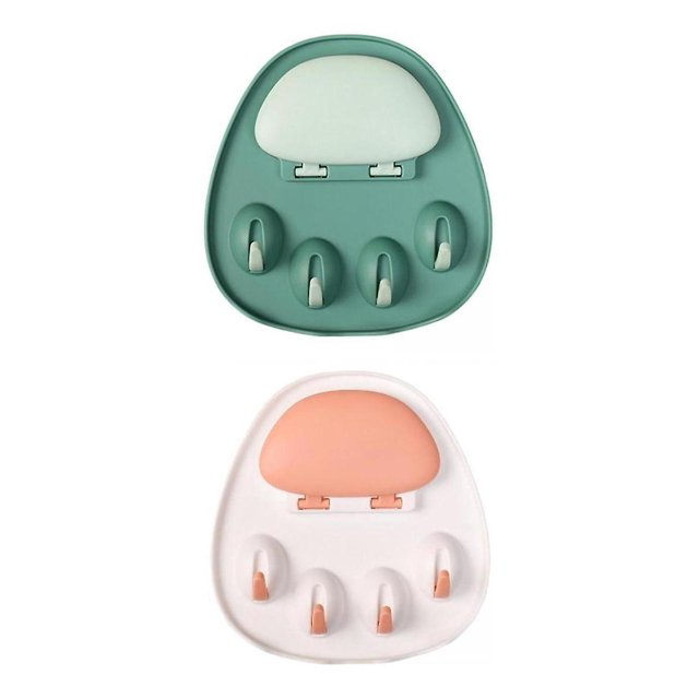 Soporte para tapa de olla de 2 piezas, soporte para tapa de olla de cocina sin perforaciones Estante de almacenamiento multifuncional Cuchara creativa Estante para palillos Estante de almacenamiento JAMW Sencillez
