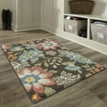 thumbnail image 2 of Mainstays Farmhouse Oversized Floral Gray Multicolor Indoor Accent Rug, 2'6"x3'10", 2 of 9
