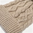 thumbnail image 4 of Swanpen 3 Pieces Womens Winter Beanie Hat Scarf Gloves Set Warm Lined Cap Long Neck Scarf Touchscreen Gloves Set for Winter Gift, 4 of 9