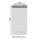 thumbnail image 2 of Mueble de Cocina Madesa 1 Puerta 40 cm Blanco G2440009GL, 2 of 9