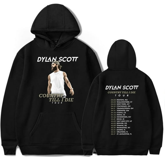 Dylan Scott Country Til I Die Tour Hoodies Merch Women Men Long sleeve Fashion Casual Hooded Sweatshirts