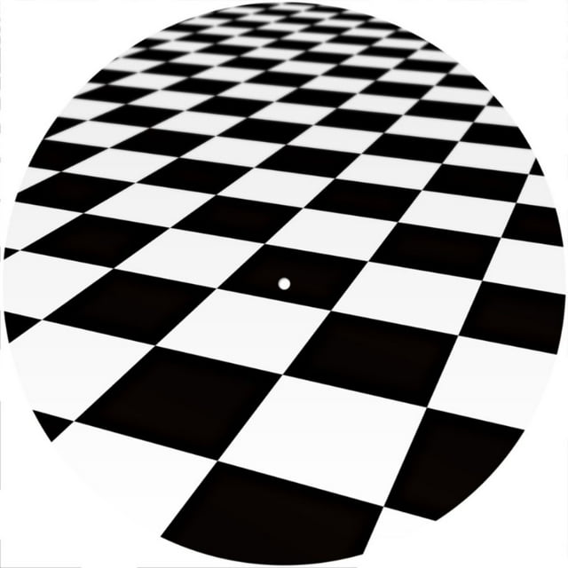 Slipmat Slip Mat Scratch Pad Felt for any 12" LP DJ Vinyl Turntable Record Player Custom Graphical - Checker 1