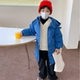 thumbnail image 6 of Esaierr Baby Boys Girls Heavy Winter Puffer Cotton Coat for Kids Mid-Length Thickened down Cotton Jacket Solid Color Warm Winter down Outerwear for 2-9 Years, 6 of 8