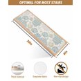 thumbnail image 4 of Coastal Ocean Stair Treads for Wooden Steps Indoor Runner Rug Carpet, Vintage Coral Starfish Shell Seahorse 10 Pieces Peel and Stick Staircase Step Treads Covers Washable Throw Door Mats, 30"x8", 4 of 6