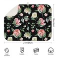 thumbnail image 2 of Microfibre Drying Mat for Kitchen Pink and White Gouache Floral Pattern Dish Drying Drainer Mat Absorbent Pioneer Drying Mat Washing Up for Glass, Plate & Cup 18inch X 24inch, 2 of 5