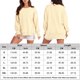 thumbnail image 2 of Sudadera informal para mujer, traje informal básico con cuello redondo y ajuste holgado Kuymtek Amarillo T XL para Mujer, 2 of 7