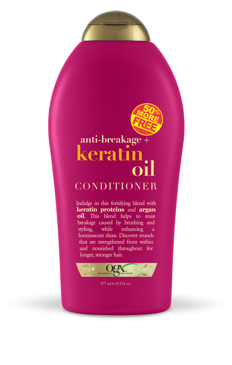 OGX AntiBreakage Keratin Oil Conditioner, 19.5 fl oz