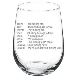 Funny Wine Glasses for Women or Men, Cute Wine Glasses, Unique Wine  Glasses, Fun Stemless Wine Glass…See more Funny Wine Glasses for Women or  Men