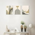 thumbnail image 3 of Boho Wall Decor Sage Green Wall Posters & Prints, Mid-Century Modern Wall Prints Boho Wall Art Set of 3 Framed Boho Wall Art Decor, Canvas Prints Artwork for Living Room, Bedroom, Bathroom, 3 of 6