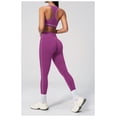 thumbnail image 5 of PISONIC Two Piece Workout Sets for Women Color Block Sports Bra and High Waist Leggings Gym Yoga Active Wear Outfits, 5 of 7