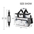 thumbnail image 3 of FORMRS Insulated Cooler Bag 24 Cans Capacity Soft Leakproof Lunch Box with Side Pockets, Blue Cartoon Snowmen, 3 of 7