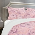 thumbnail image 4 of Designart 'Pink Flowers Composition' Bohemian & Eclectic Duvet Cover Set, 4 of 4