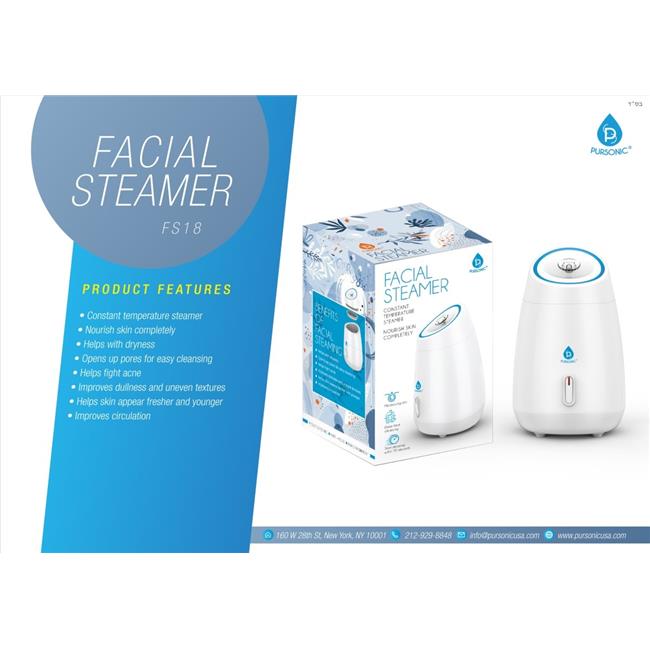 PURSONIC Facial Steamer Hot Mist Moisturizing Spa
