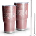 thumbnail image 5 of Mother of Groom Gift,Double Wall Stainless Steel Vacuum Insulated Tumbler 30oz- Ideal for Bridal Shower,Bachelor Party,Bachelorette,Engagement,Wedding (30 oz, Mother of Groom), 5 of 6