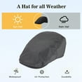 thumbnail image 2 of TOP-EX XL/3XL Mens Waterproof Flat Cap Winter Duckbill Newsboy Driving Hat Grey M/L, 2 of 7