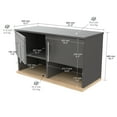 thumbnail image 2 of Inval Kratos 31.5"W 4-Shelf Garage Cabinet, Dark Gray, 2 of 9