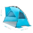 thumbnail image 3 of Pacific Breeze Easy Setup Beach Tent Deluxe XL (X-Large), 3 of 7