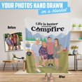 thumbnail image 4 of Personalized Campfire Blanket, 4 of 6