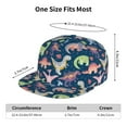 thumbnail image 6 of Fotbe Dinosaur Flat Bill Visor Cap Classic Snapback Hat Polyester Foam Trucker Hat Trucker Cap Adjustable Baseball Cap, 6 of 9
