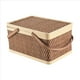 thumbnail image 4 of Nueva Cesta de Bambú, Cesta Tejida Natural, Cesta de Picnic de Bambú con Tapa, Cesta de Almacenamiento de Pan para Aperitivos de Mano, 4 of 10