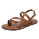 thumbnail image 1 of Mujeres cómodas correa de tobillo sandalia de tiras casual con sandalias de tiras de verano abiertas sandalias de gladiator sandalias de gladiator, 1 of 9
