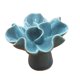 thumbnail image 1 of Perilla de puerta de flor de cerámica, cajón, armario, muebles, tirador, herrajes (azul), 1 of 2