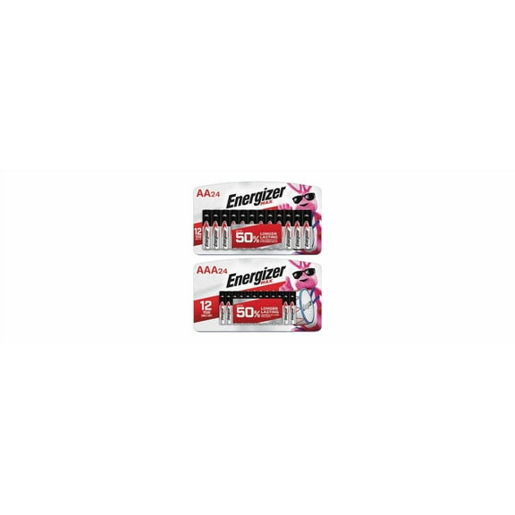 Energizer MAX AA Batteries and AAA Batteries (48 Pack Total)