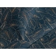 thumbnail image 3 of Ambesonne Tropical Quilted Coverlet 2 Pcs, Sketch Style Night Leaves, Twin Size, Dark Petrol Blue Amber, 3 of 4