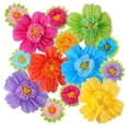 thumbnail image 4 of 12 flores de papel de seda para fiestas, telón de fondo, manualidades, adornos multifuncionales, decoración de pared para centros de mesa y oficina., 4 of 7