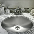 thumbnail image 3 of Houzer Opus 18 in Stainless Steel Undermount Single Oval Bowl Bathroom Sink - CH-1800-1, 3 of 6