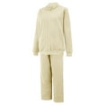 thumbnail image 5 of Breezora Women's Casual Hooded Sweatshirt and Pants Set Comfortable Sporty Two Piece Lounge Wear XXXL Size Beige, 5 of 9