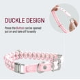 thumbnail image 5 of Small Dog Cat Big Pearl Collars with Crystal Rhinestone Diamond Décor, Adjustable Cute Fashion Pet PU Leather Necklace for Wedding Birthday Party (for Cats and Puppies), 5 of 6