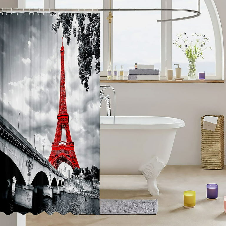 Eiffel Tower Shower Curtain Chic Paris