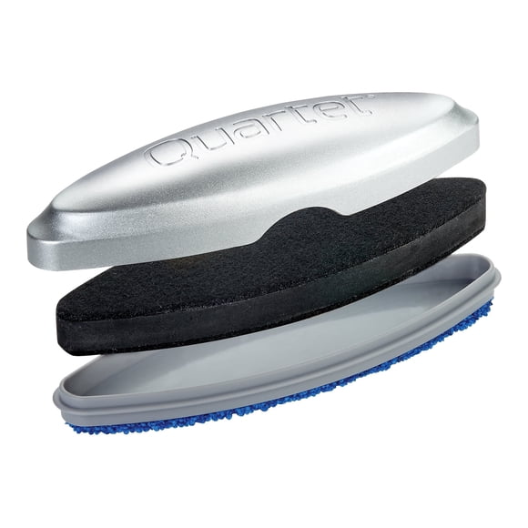 Quartet Glass Board Eraser, Premium, Magnetic, 3-in-1, 6-1/2-Inchx1-3/8-Inch, Silver (SFEB3)