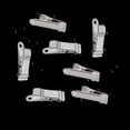 thumbnail image 2 of LQQBOX 6 Pieces of Metal Mini Clip Spring Clip Crocodile Clip Tiny Clip Strong Suitable for Wire, Paper, Crafts, DIY Decoration Mini Clip Silvery, 2 of 7