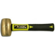 ABC Hammers  3 Lb. Brass Hammer With 10 In. Fiberglass Handle