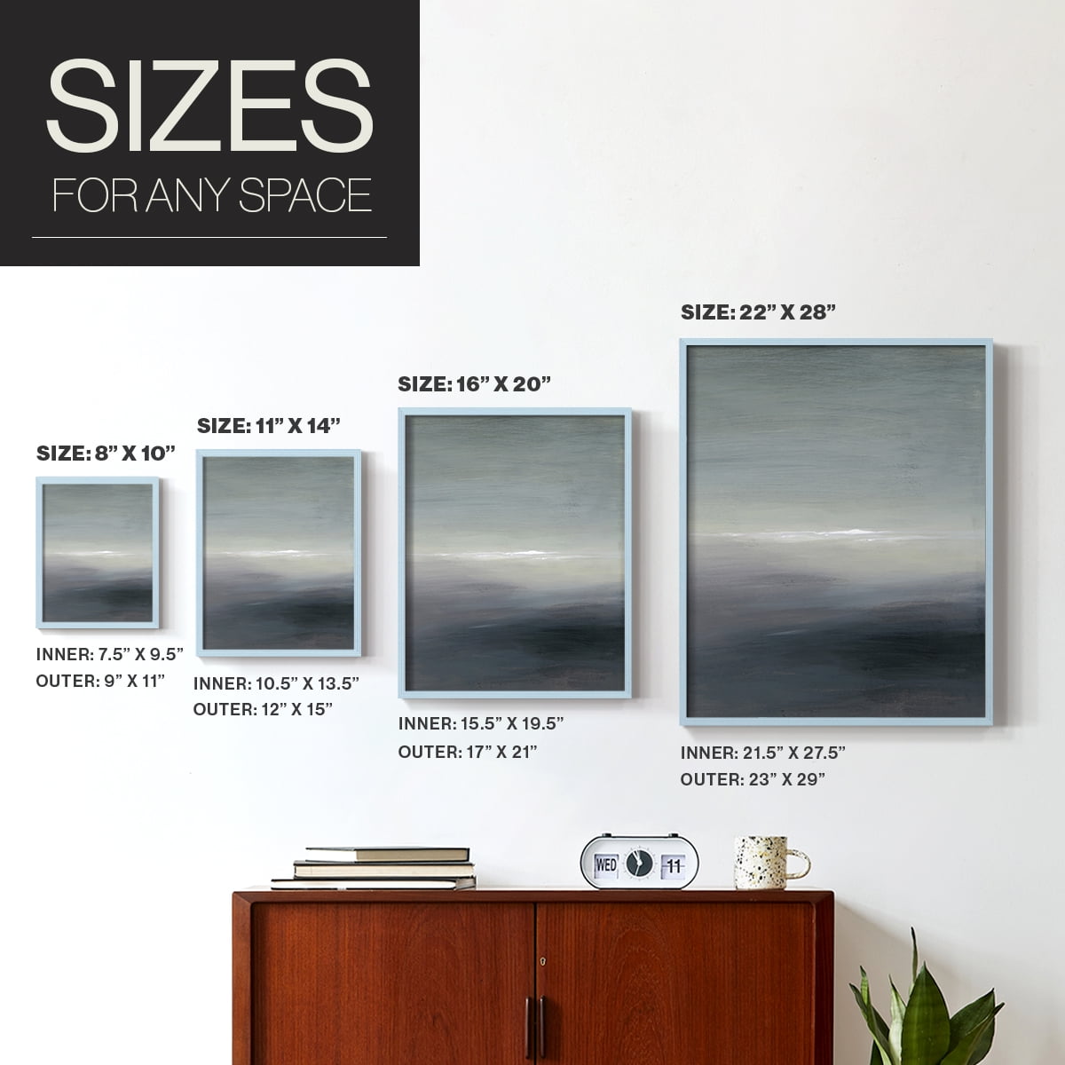 Windy Moor II Framed Print - Solid Wood in Single Picture Frame Solid Wood 2 Framed Print