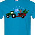 thumbnail image 4 of Inktastic Plaid Christmas Tractor with Cute Reindeer T-Shirt, 4 of 5