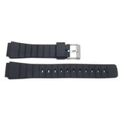 Casio Style Replacement 16mm Black Watch Strap