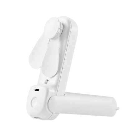 

Handheld Folding Spray Fan Handheld Pocket Fan with Mist Spray USB Rechargeable Foldable Fan Misters White